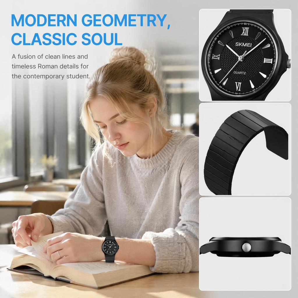 Women's Quartz Watch SKMEI Silent Calendar 30M Waterproof 1422