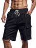 2026 New Men's Cotton Linen Shorts Pants Male Summer Breathable Solid Color Linen Trousers Fitness Streetwear S-3XL