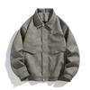 Plus Size Men's Retro Leather Jacket: Trendy Casual Lapel Coat for Spring/Autumn 2025