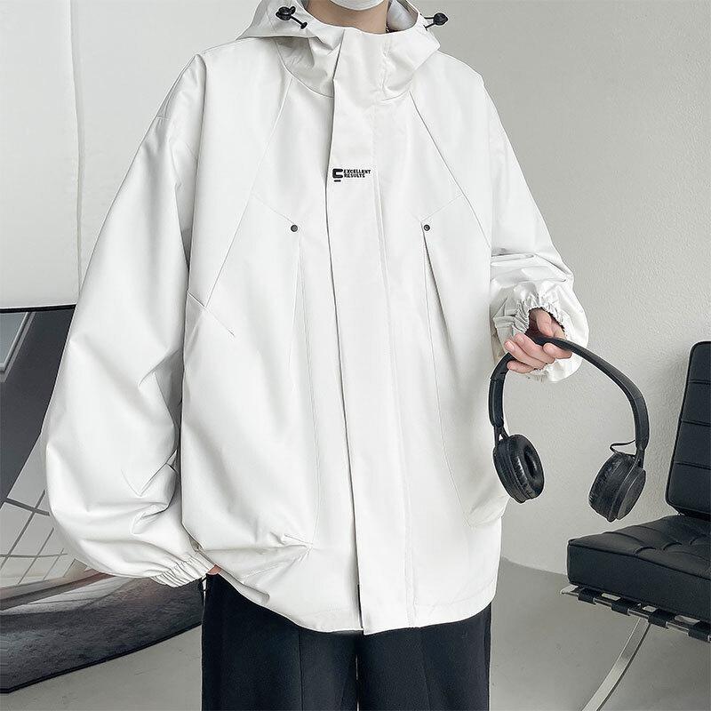 3-In-1 Outdoor Jacket Men's Removable Hooded Tooling Jacket Japanese Mountaineering Jacket