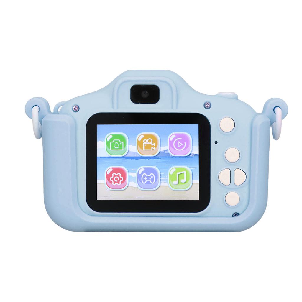 Kids Camera 2in IPS HD Screen Front Rear Camera Game MP3 Video Recording Toddler Camera for Kids Ages 3 to 10 Blue