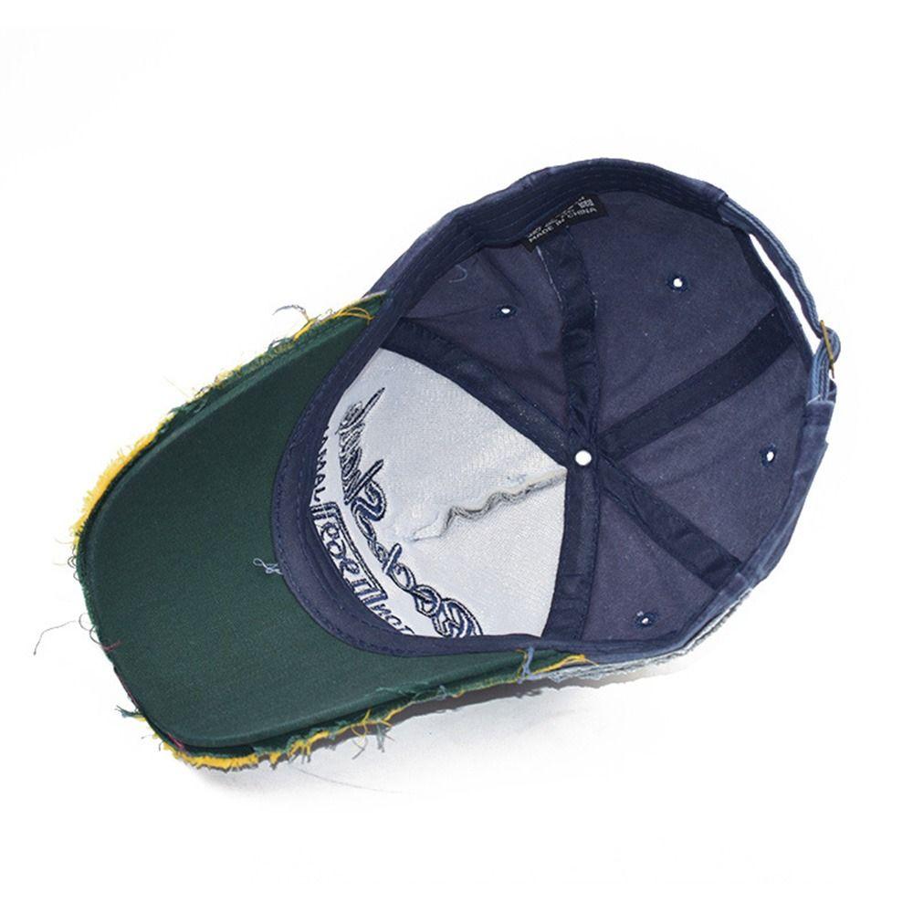 Men Women WASHED DENIM Vintage Baseball Hats Distressed Faded Cap Embroidery Baseball Caps Sunscreen Hats