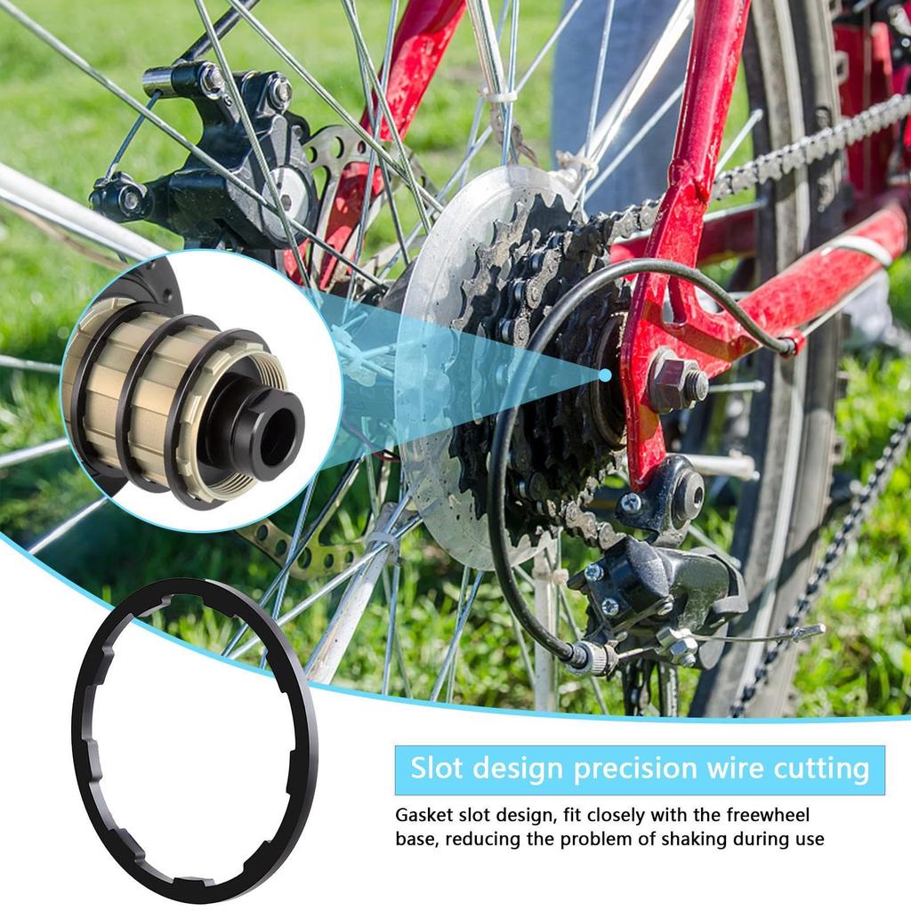 Cassette Spacer, Light Flywheel Hub Washer, Aluminum Alloy Anodized Bottom Bracket Washers 1mm/1.5mm/1.85mm/2mm/2.18mm/2.35mm