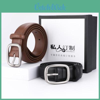 Cintura da Donna in Vera Pelle per Abiti Business Casual da Donna con Fibbia Metallica