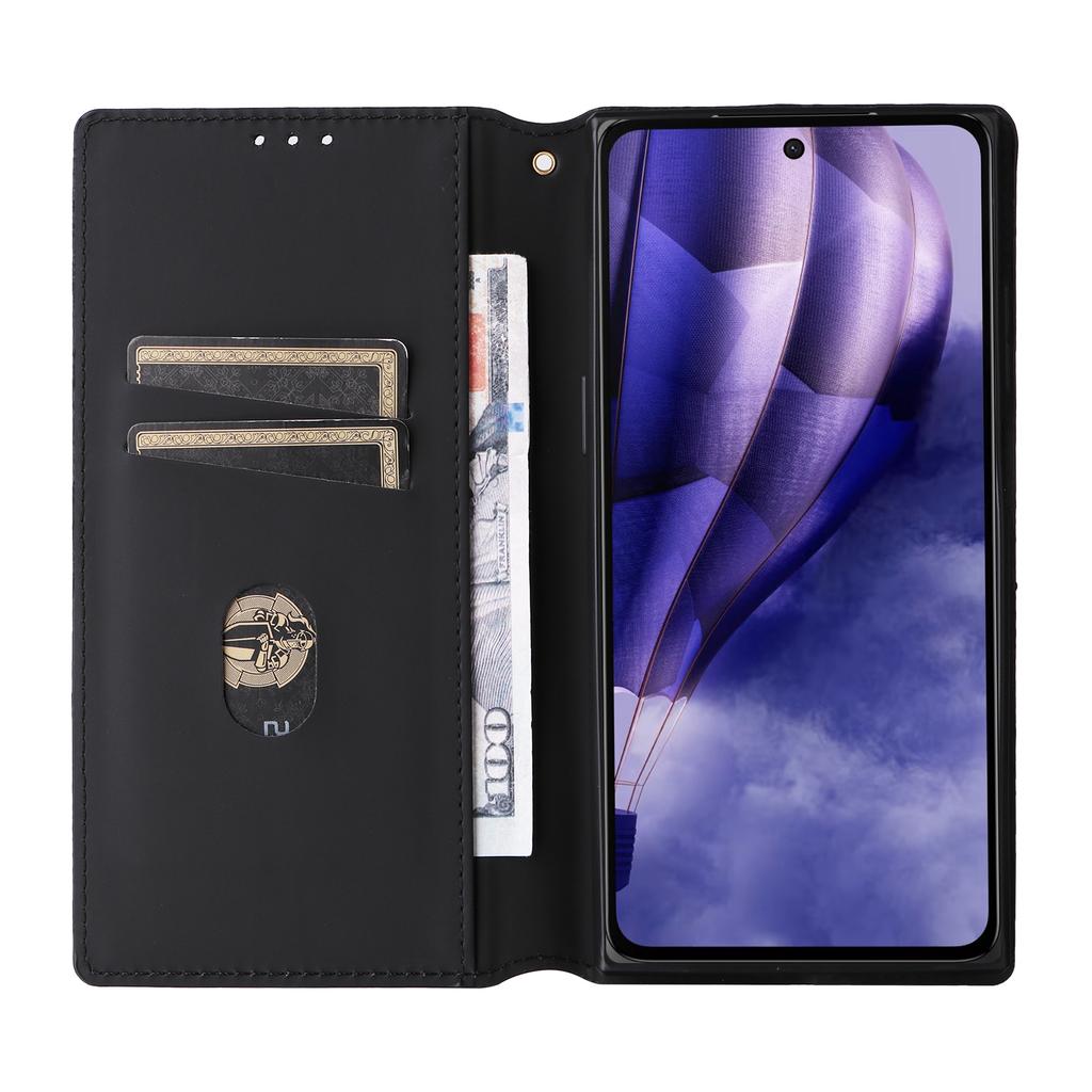 Für HMD Skyline Brieftasche Hülle Rauten geprägtes Leder Handyhülle