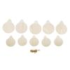 Creative Unfinished Round Wooden Discs with Holes Christmas DIY Art Crafts Hanging Wood Slices Festival Decoration Ornaments