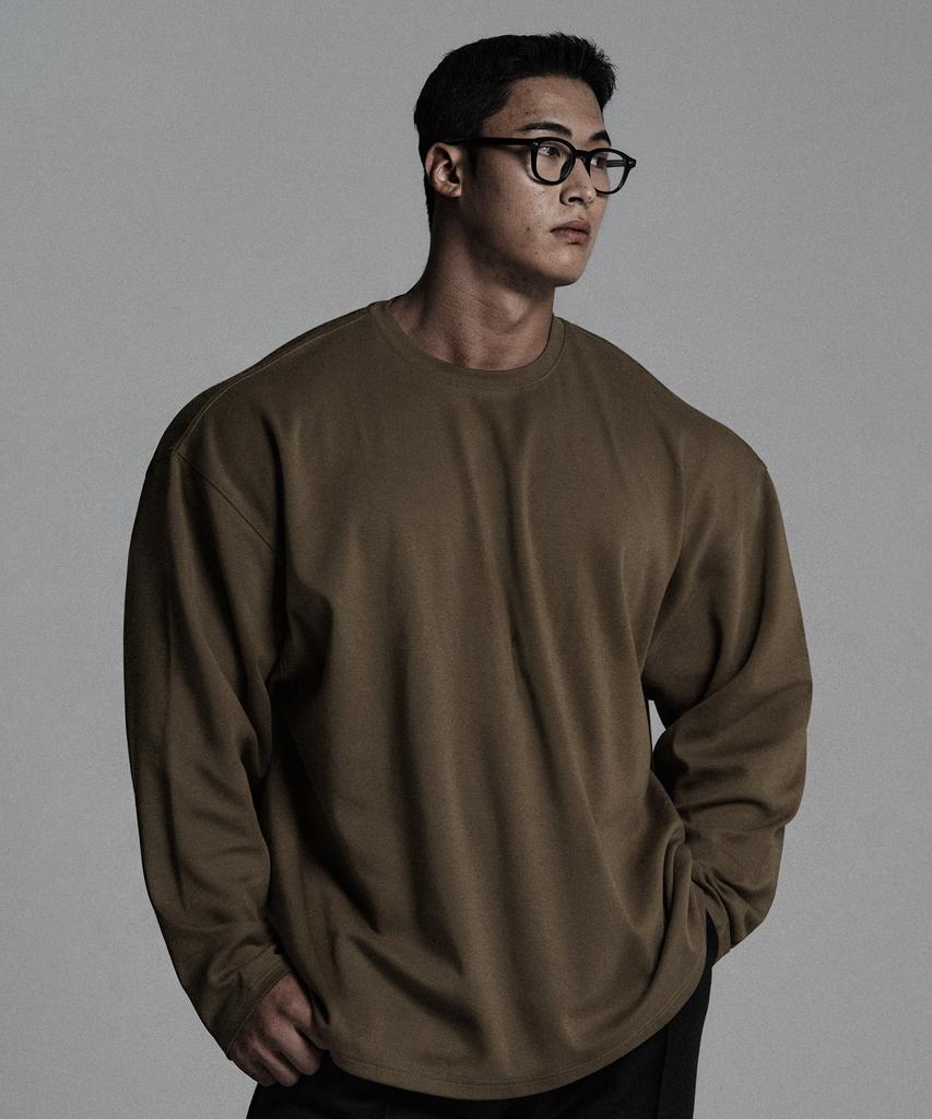 JELEVE [2Pack] Heavy Loose Fit Long Sleeve