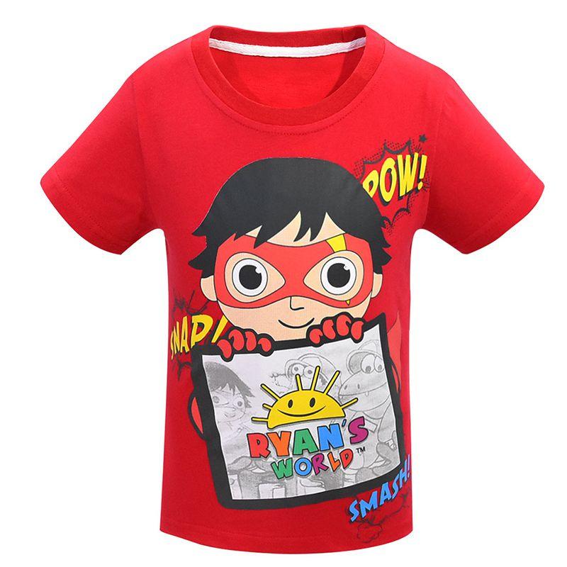 Trendiges Ryan Toys Review Cartoons Print T-Shirt Weiche Baumwollmischung Kurzarmtops