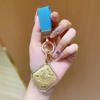 Gold 999 Fine Horseback Success Pendant Keychain Bag Charm - Creative Gift for Men and Women