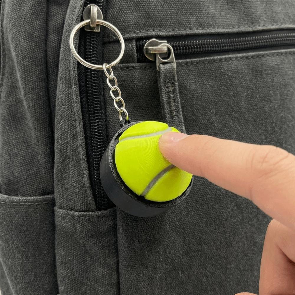 Sports Theme Stress Relief Keychain Creative Design Clicker Keychain Bag Pendant