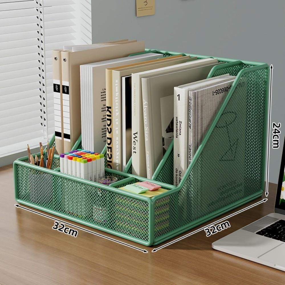 Space-saving Document Storage Shelf Metal Multi-layer Bookshelf New Desk File Organizer  Office Use