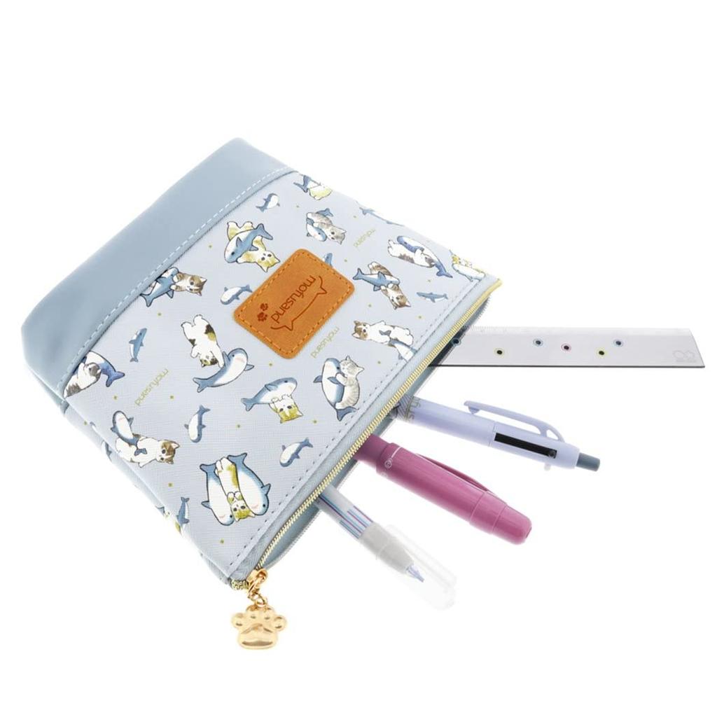 Sunstar Stationery mofusand Pencil Case Boat Shape Shark Nyan S1425374