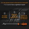 Tire Cleaning Tool for Car Hook, Gap Buckle Stone Groove Debris Cleaner Universal Zinc Alloy