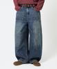 Trillion Star Hot Fix Balloon Fit Washed Denim Pants_3Color