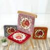 1 ks Podložka na židli Protiskluzová Náhodná barva Teplé podsedáky na židli Zesílená podložka na stoličku Pastýřské květiny 40x40CM Fleece