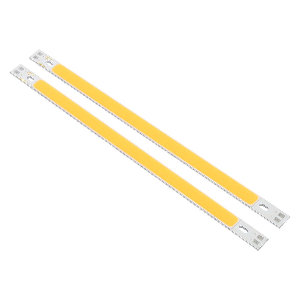 2 Adet 10W COB LED Şerit Işık Ampul Lamba 12-14V 1000LM için 200x10MM Beyaz