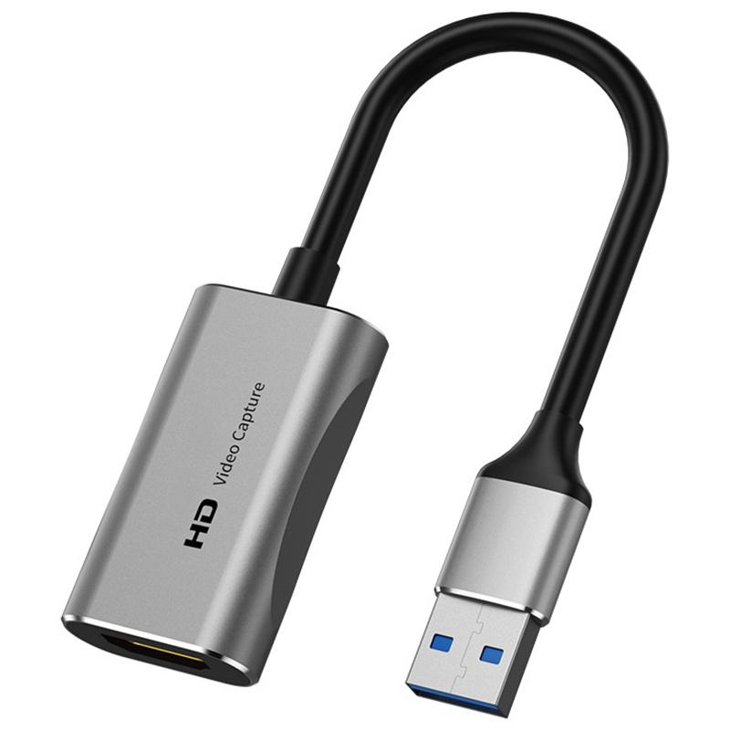 

C31 USB to HDMI HD Video Capture Card Adapter Cord for Game Recording Live Streaming As Shown A