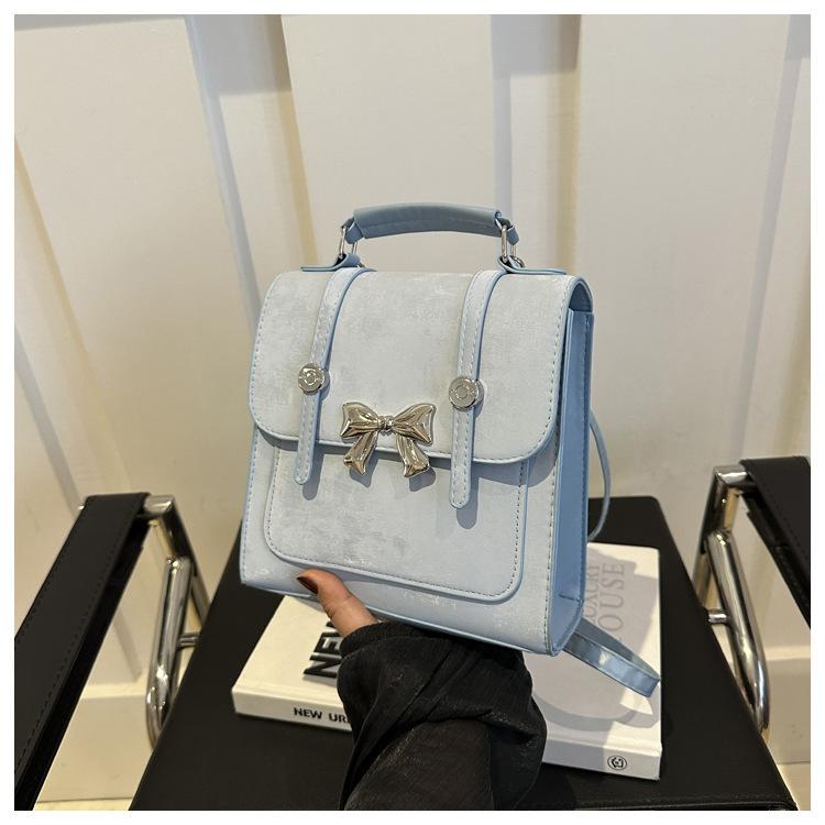 2025 Casual New Fashion College Style Butterfly Personality Large Capacity Foreign Style Single Shoulder Oblique Span Portable Double Backpack Female