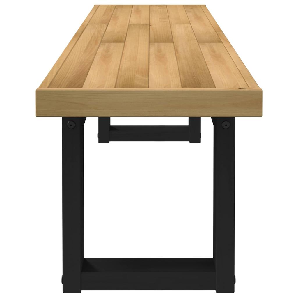 Dining Bench NOAIN 160 X 41 X 45 Cm Solid Pine Wood Natural