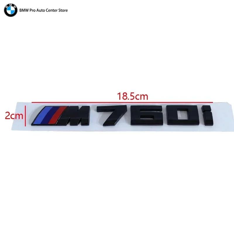 XKUGH1 For BMW New 2025 3D ABS Black Logo M 135i 140i 235i 240i 550i 760i Emblem Badge Car Rear Trunk Sticker For BMW F20 F40 F22 F44 G