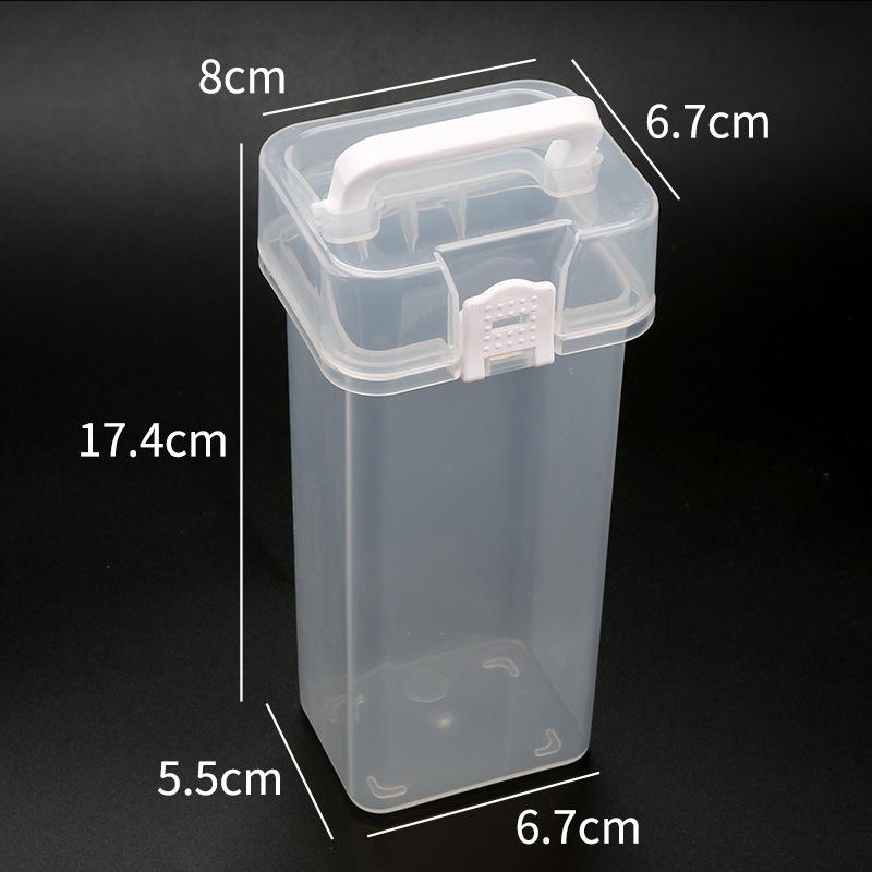 

Clear Plastic Carrying Marker Case Holder Storage Organizer Box for Paint Sketch Markers-Fits for Markers Pen from up to 18mm
