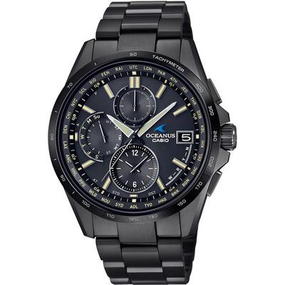 Casio Pánské kulaté hodinky OCEANUS OCW-T2600JB-1AJF [OCEANUS Classic Line All BlackDLC], černé titanové