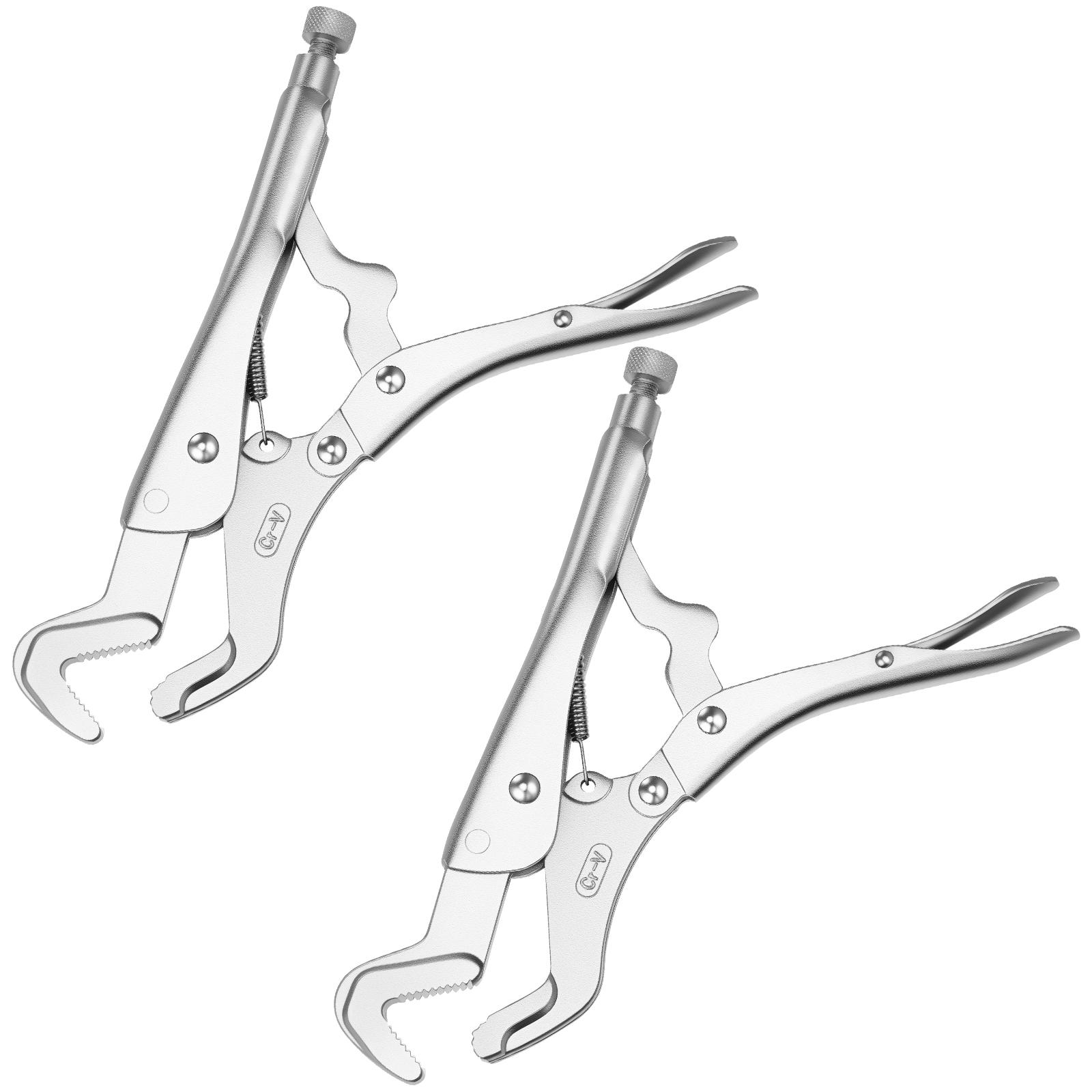 

2 шт. Многофункциональные плоскогубцы Ручной инструмент, Фиксирующие плоскогубцы Углеродистая сталь Металлообработка, Регулируемые плоскогубцы с изогнутыми губками от 6 до 32 мм Обслуживание