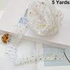 1Roll Handmade Gift Wrapping Lace DIY Pleated Delicate Double Layered Clothing Embellishment Organza Shine Sequined 4.5CM