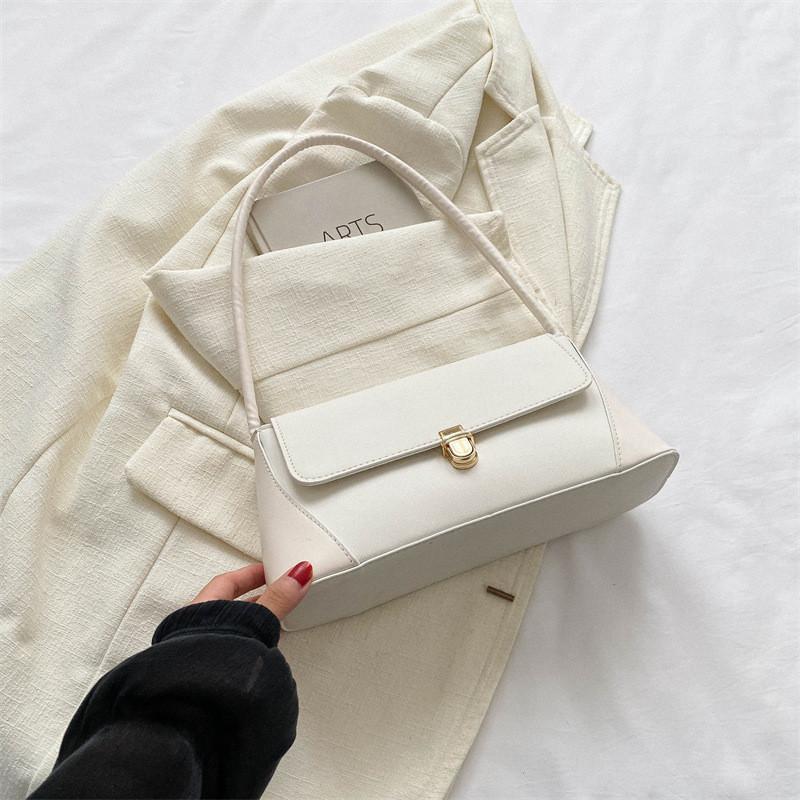 Vintage Minimalist Single Shoulder Bag 2023 Autumn New Fashion Casual Handbag