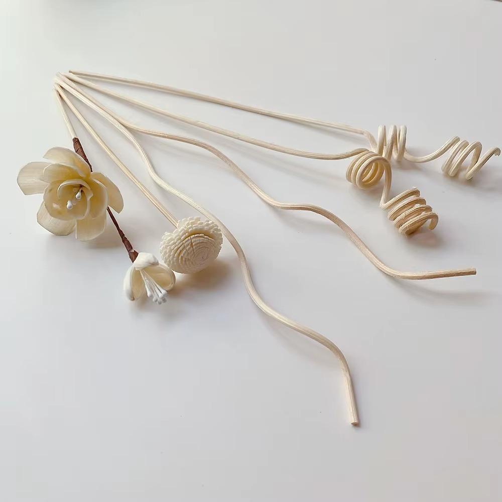 5 Pièces/6 Pièces Bâtonnets Parfumés aux Fleurs Aromathérapie Sans Flamme Bâtonnets en Rotin Diffuseur de Parfum Décoration d'Intérieur DIY