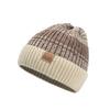 Winter Warmth, Cozy Bocashi Knit Beanie Fur Short Hat