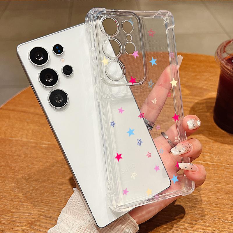 Simple Hearts Pattern Phone Case For Samsung Galaxy A57 A37 A17 A56 A16 A55 A36 A26 A15 A35 A54 A53 Clear Shockproof Soft Cover