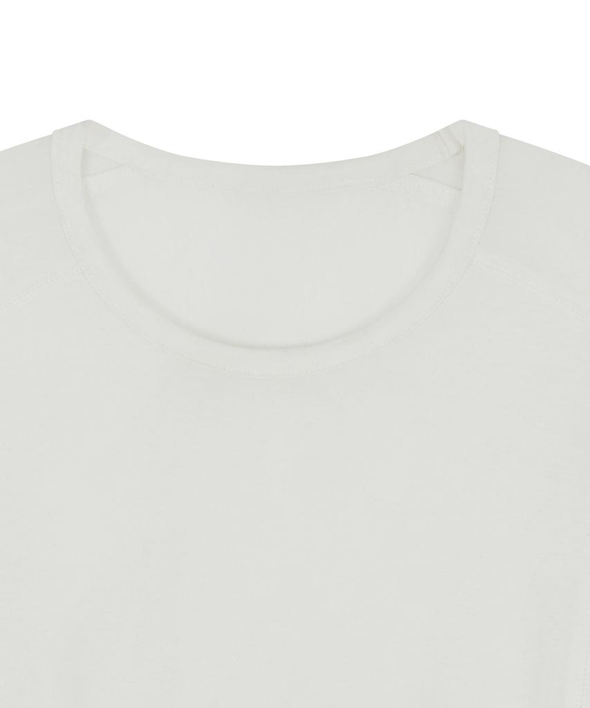 NOIRER Wool Tencel Incision T-Shirt (Ivory)