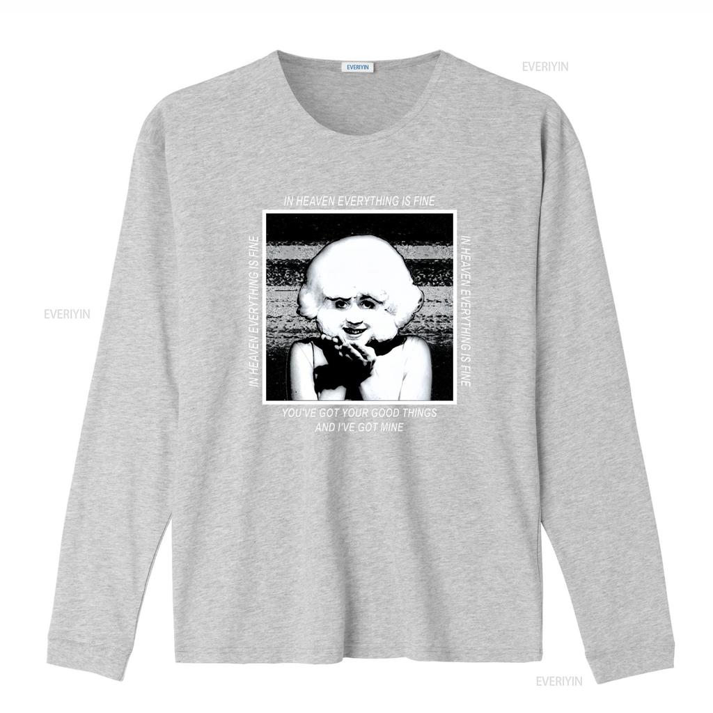 David Lynch Eraserhead Lady Radiator T Shirt Classic Long or s with In Heaven Everything Is Fine Print vintage Washed