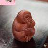Yixing Handmade Purple Clay Tea Pet Chinese Monkey King Statue Ornaments Tea Figurine Crafts Tea Ceremony Decoration Accessories