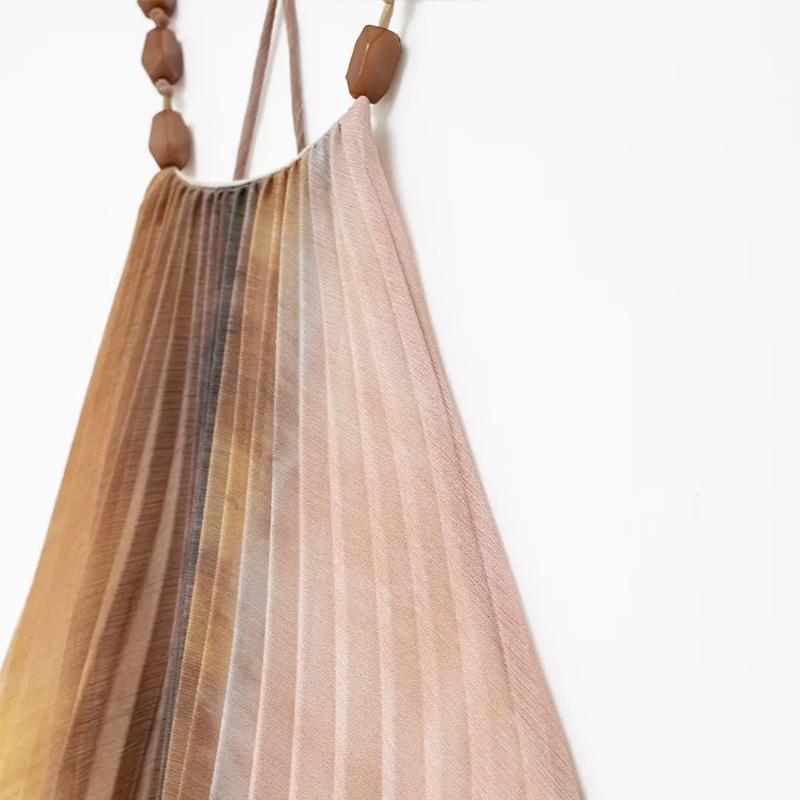 Сексуальное плиссированное длинное платье с принтом тай-дай — фото 11