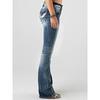 2026 Neue bestickte Damen-Jeans mit hohem Bund, lässige, vielseitige, schmal geschnittene Hosen