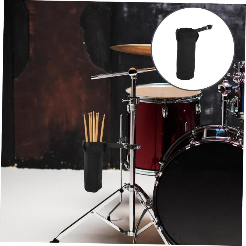 Quick Release Drumstick Holder Metal Clip Clamp Oxford Tube Bag Lightweight Stick Storage For Gig Practice Clamp On Accessory