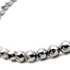 [GOLD STONE] Terahertz Ore Necklace, 6mm Star Cut, Power Stone, Natural Stone, Magnet Type, Approx. 50cm Long