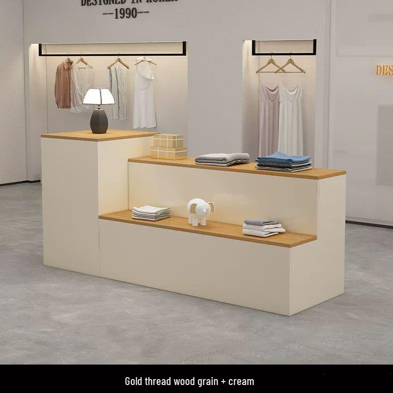 Central Island Display Table & Shoe/Bag Cabinet for Women's & Children's Clothing Store in Mall