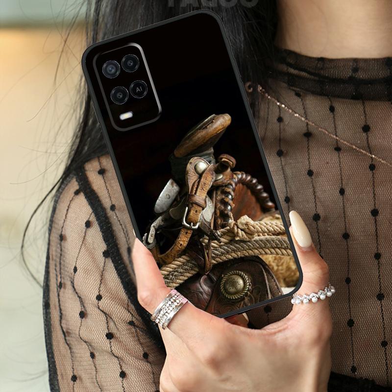 Cowboy Case For Oppo A16 A76 A96 A17 A18 A60 A80 A40 A38 A58 A78 A98 A94 A74 A54 A15 A57 A77 A5 Pro