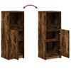 LED Sideboard Smoked Oak 38 x 34 x 100 cm Engineered Wood