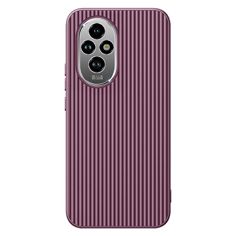 

For Honor 200 5G Case PC+TPU Shockproof Phone Cover with Metal Lens Frame Purple