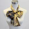 Double Layer Walnut Flower Pure Silk Long Neck Scarf Women Mulberry Silk Scarf Versatile Multi-function Long Scarf