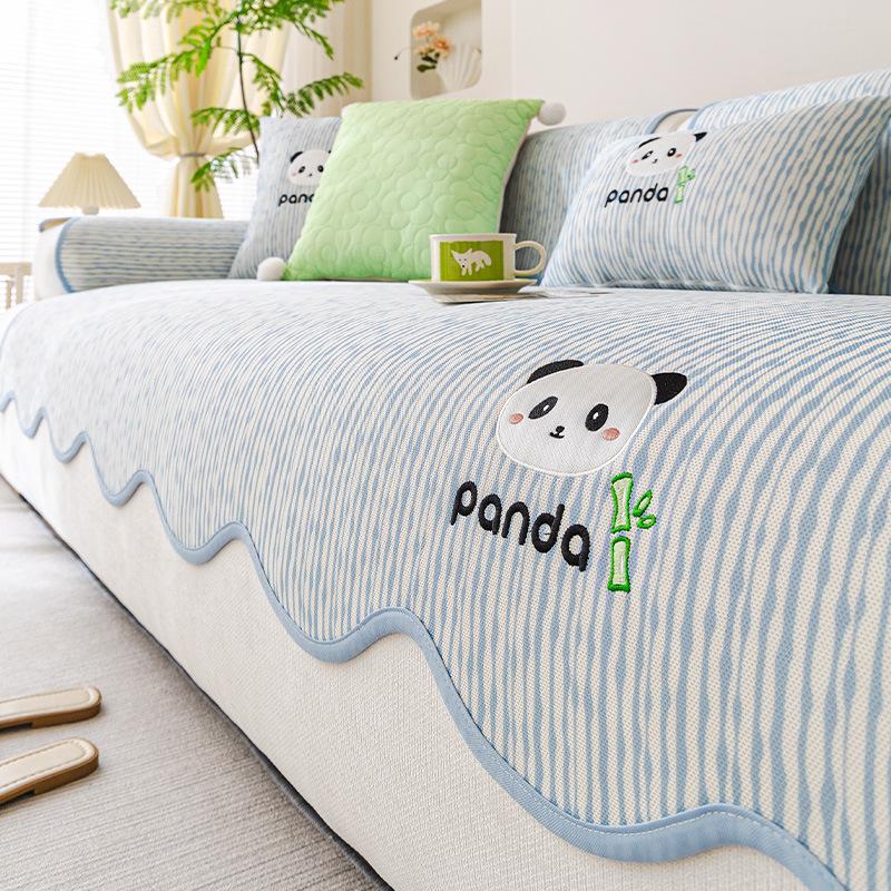 

Прохладная подушка для дивана из ледяного шелка, летняя подушка для дивана особой формы, новинка 2025 года, нескользящий летний чехол, подушка для сиденья в ряд 30 * 50Cm waist pillowcase