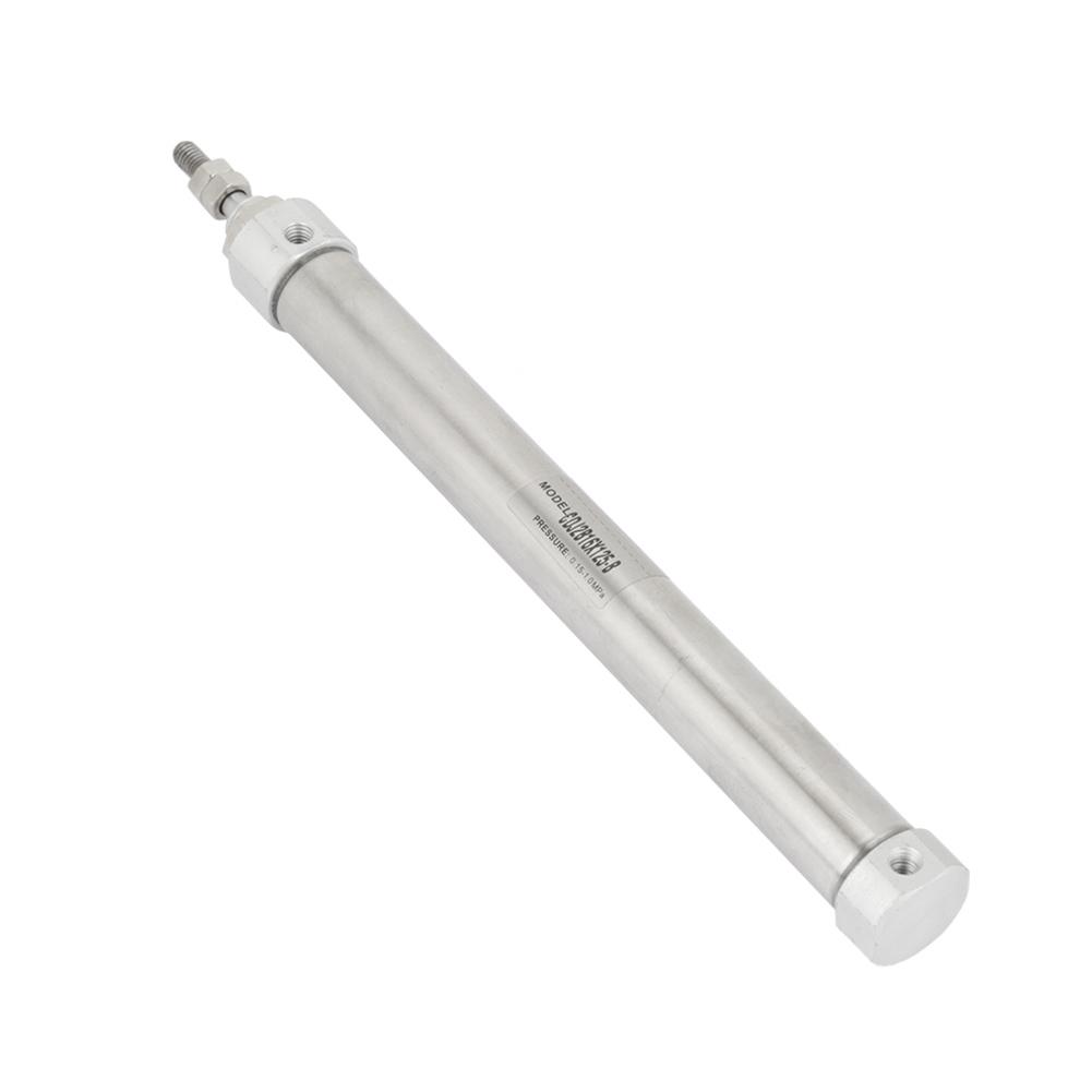 Pneumatic Cylinder, CDJ2D16-125B 16mm Diameter Double Acting Cylinder Stainless Steel Cylinder 125mm Stroke Double Acting Stainless Steel Pne