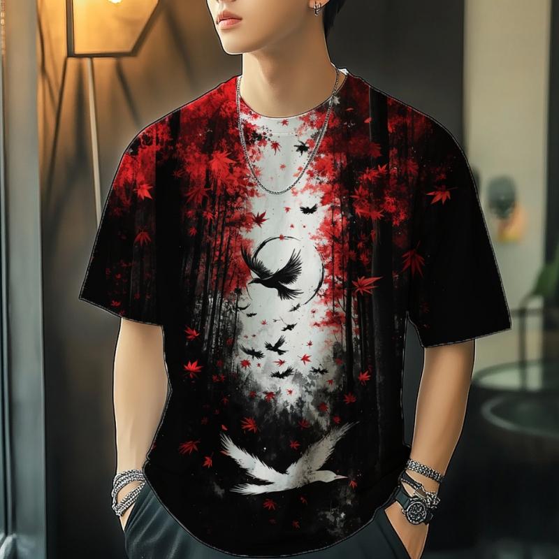 Trendy T Shirts For Men Summer Fashion Streetwear 3D Printed T-shirts Cool Oversized Harajuku Tees Tops