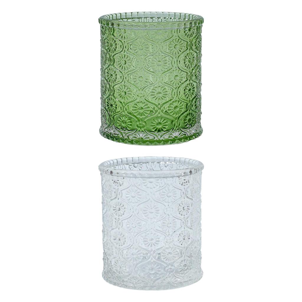 Makeup Brushes Storage Holder Cosmetic Box for Countertop Home Table Green