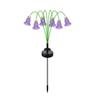 Bellflower Flower Flowers Solar Garden Light Realistic Solar Artificial Flower Light  Outdoor