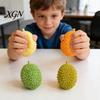 Durian Shape Stress Reliever Realistic Squeeze Toy Unbreakable Soft Fidget for Rubber Relief Cute Fruit-Shaped Decompression Gadget Kids Adults